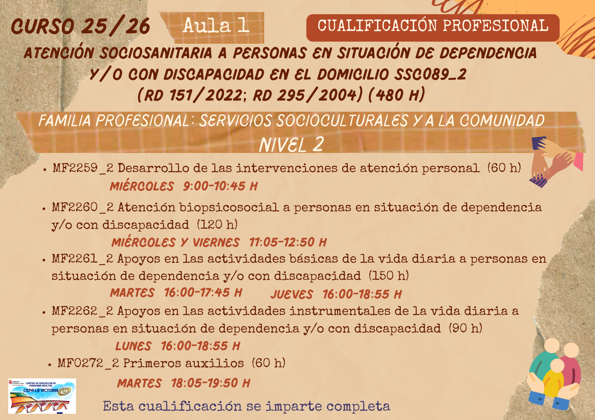 HORARIO SANITARIO 480 H 25/26